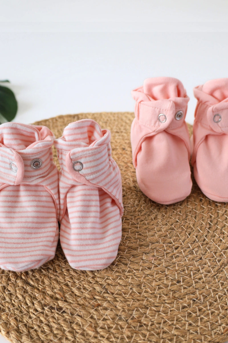 Duo Petaline-Baby Booties Combo