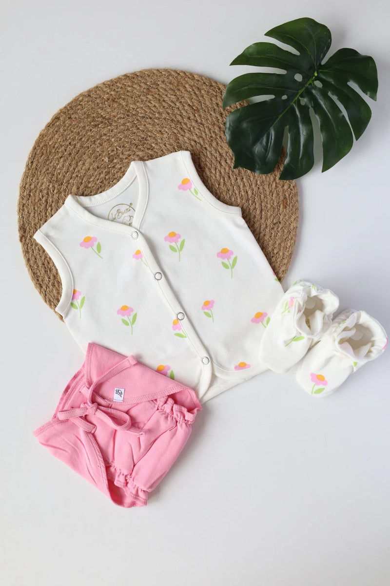 Floral-Fluff-Newborn-Clothes-Set