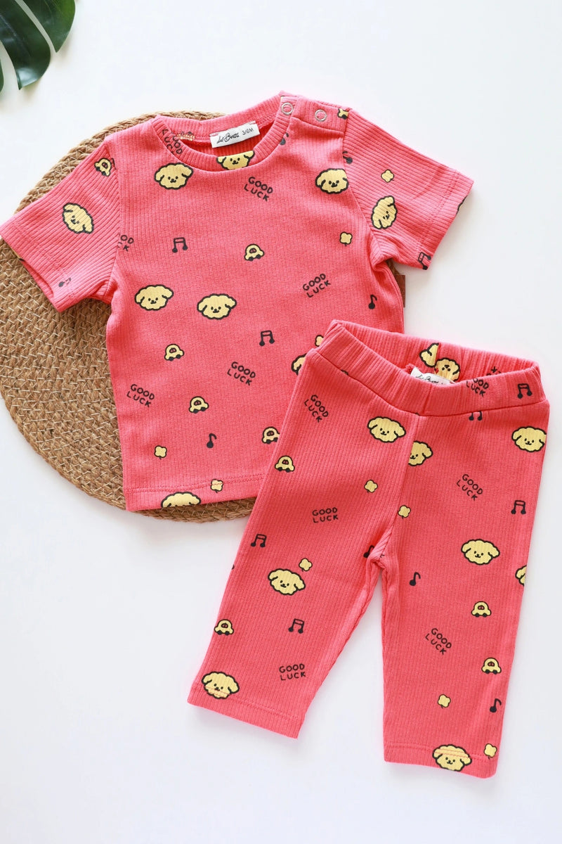 Goodluck-pup-Kids-T-Shirt-and-Pant-Set