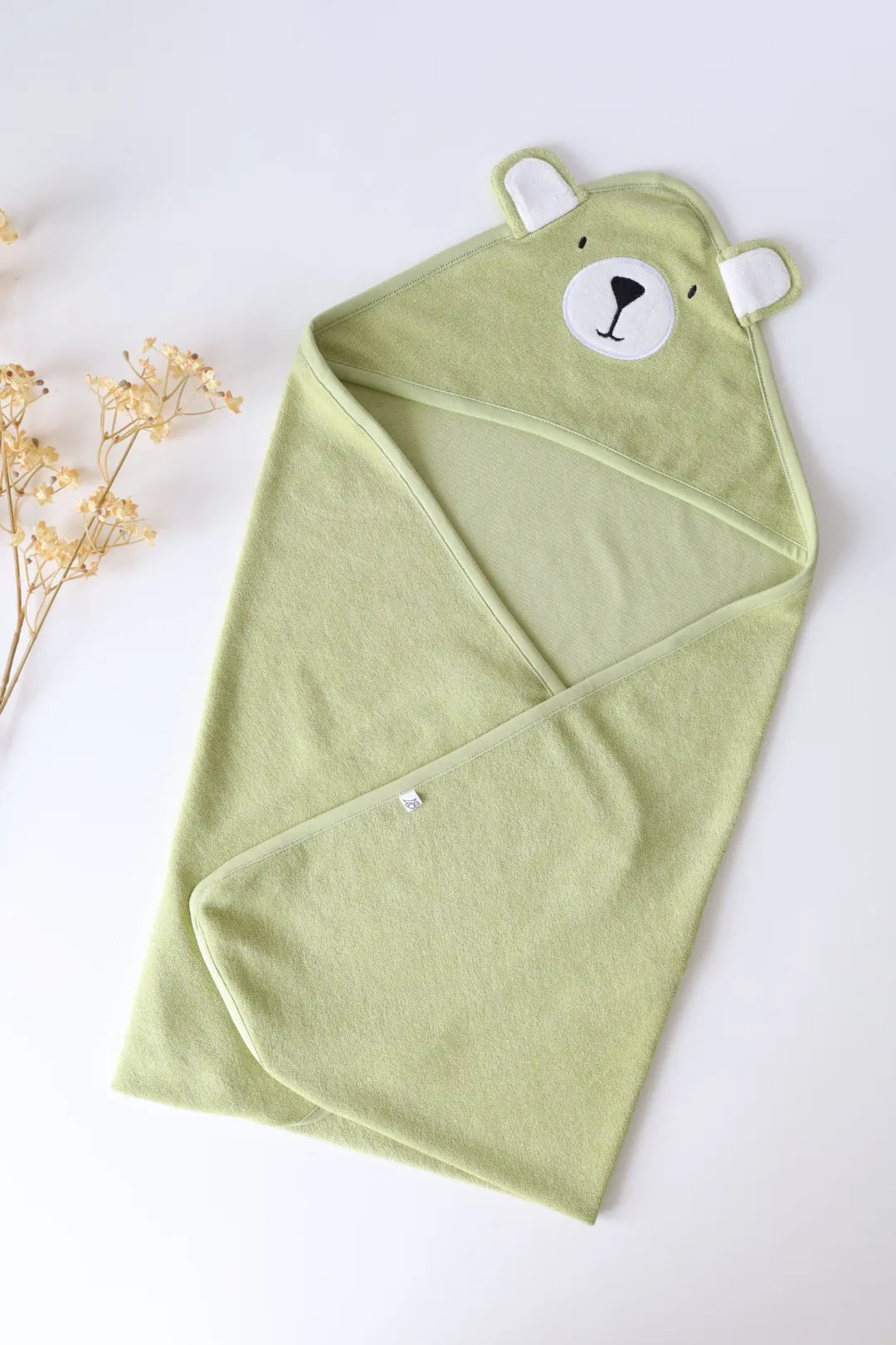 Green-Cub-Terry-Hooded-Baby-Towel
