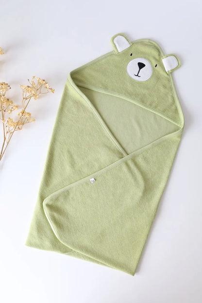 Green-Cub-Terry-Hooded-Baby-Towel