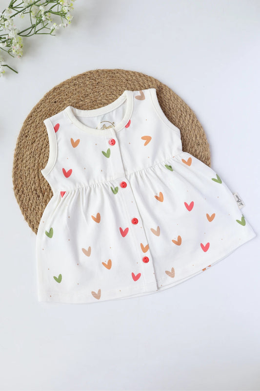 Heartsy Pop-Baby Frock