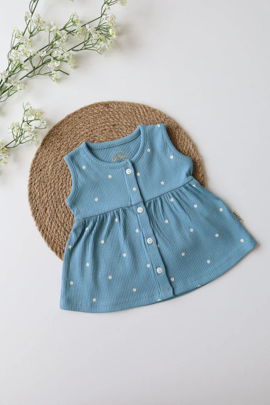Indigo Charm-Baby Frock