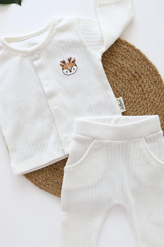 Ivory Nest Fawn-Newborn Clothes Set