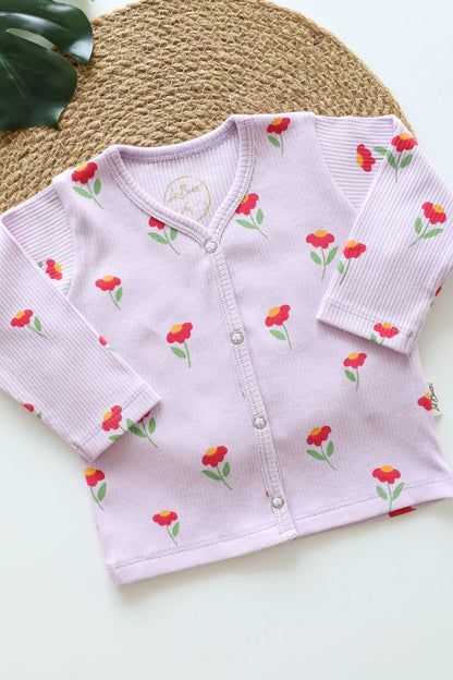 Joyful Meadow-Ribknit Full Sleeve Jabla