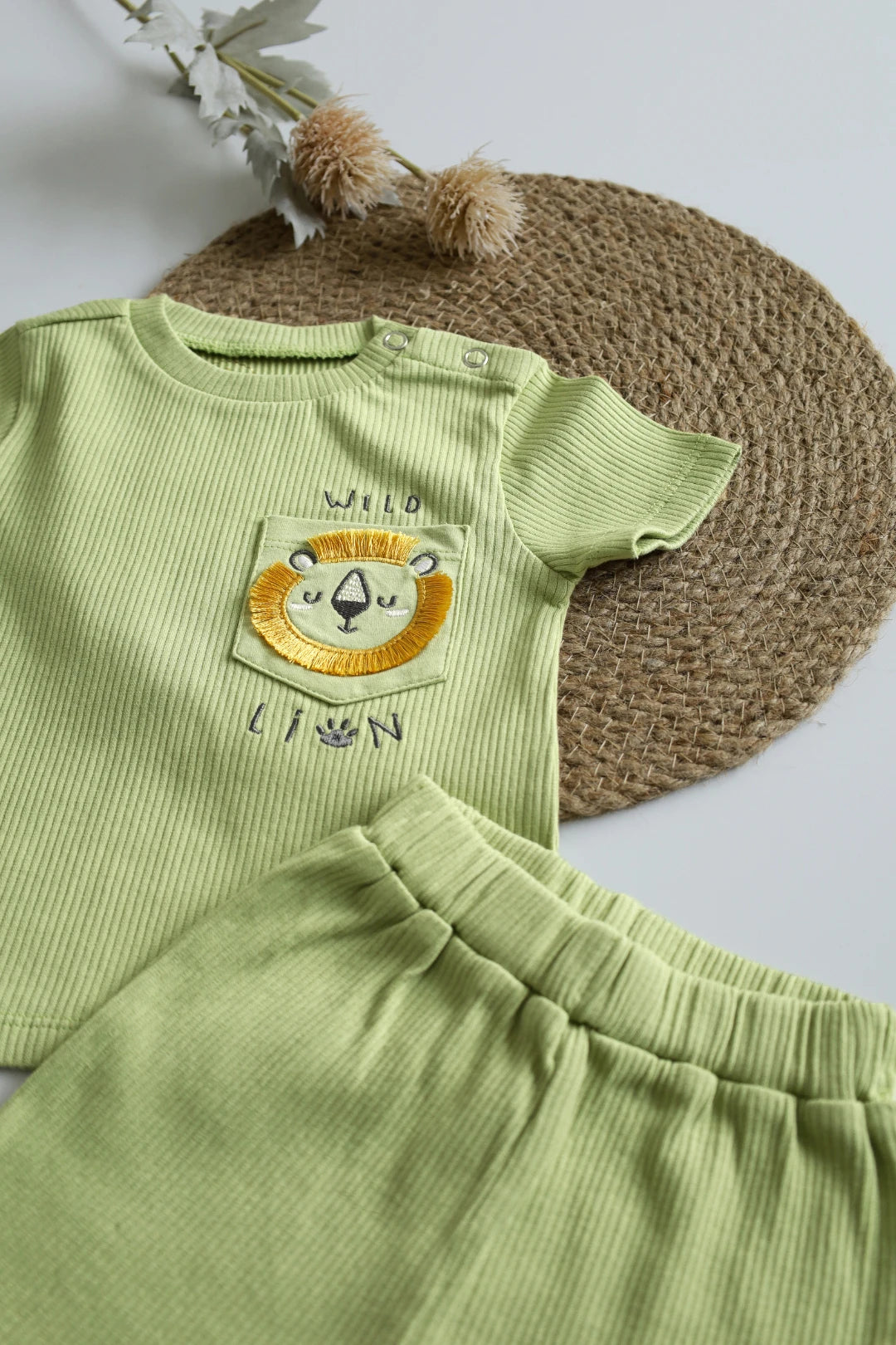 Jungle-Fern-Kids-T-Shirt-and-Shorts-Set