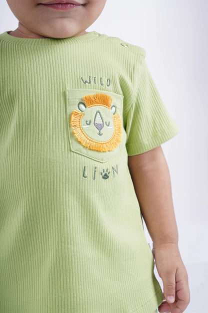 Jungle-Fern-Kids-T-Shirt-and-Shorts-Set