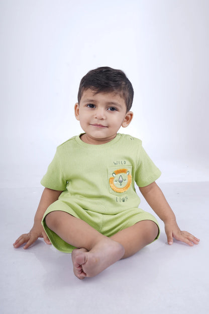 Jungle-Fern-Kids-T-Shirt-and-Shorts-Set