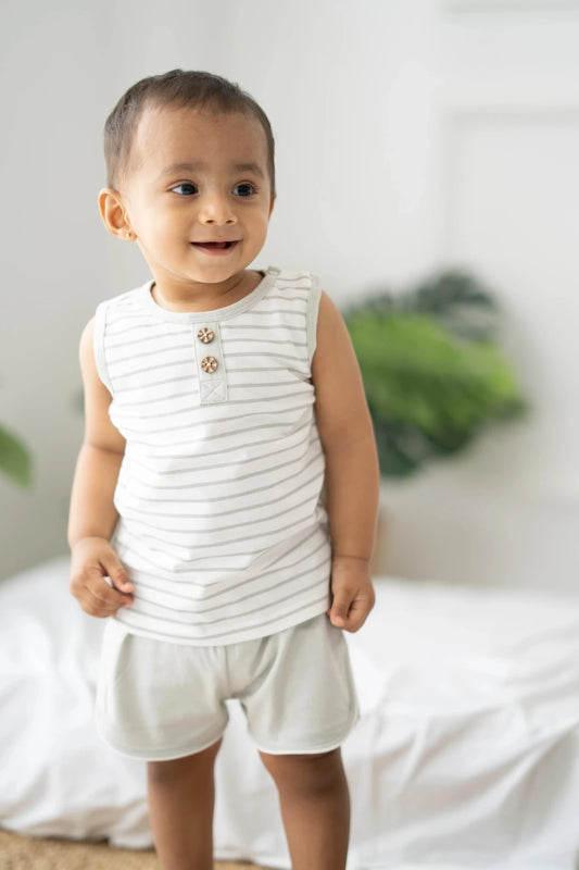 Kids-Boys-Vest-and-Shorts-Grey-Stripes