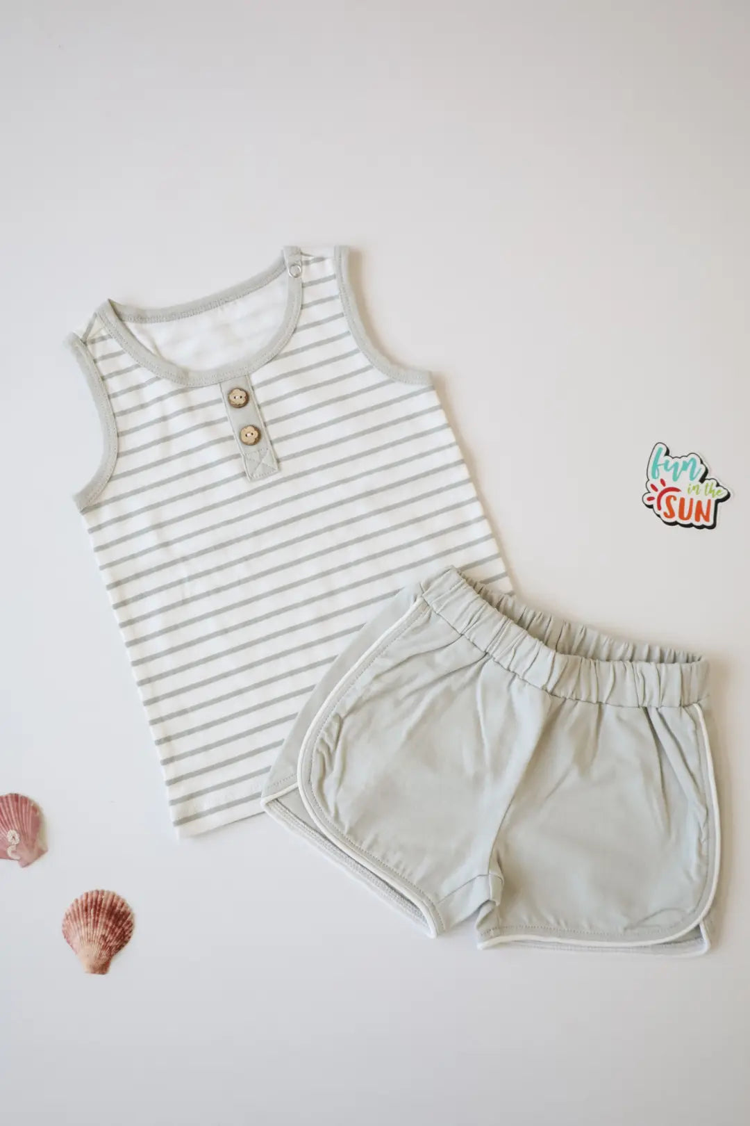 Kids-Boys-Vest-and-Shorts-Grey-Stripes