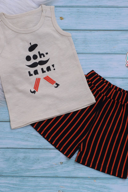 Kids-Boys-Vest-and-Shorts-Ohh-la-la