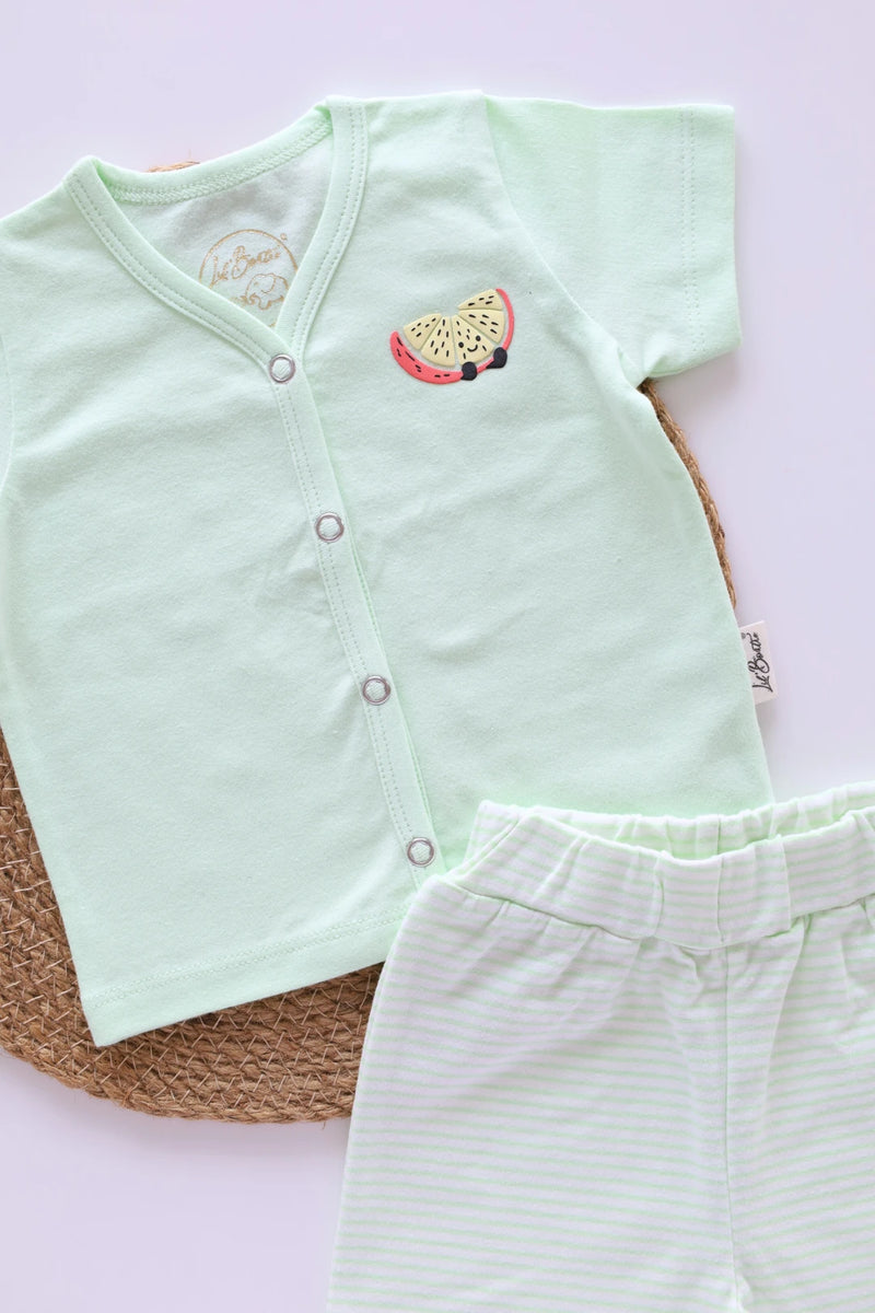 Lime-Fluff-Top-Shorts