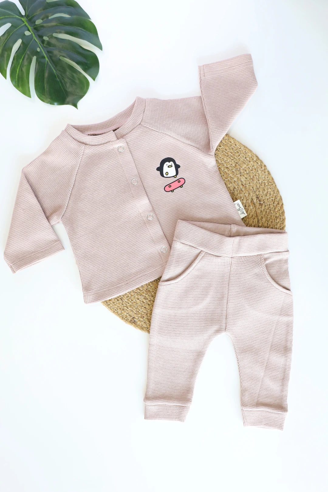 Little-Choco-Flat-Waffle-Newborn-Top-Pant-Set