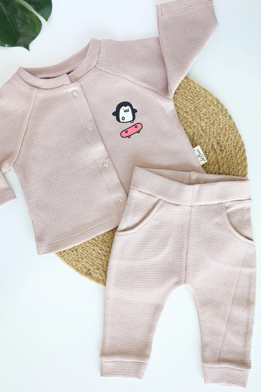 Little-Choco-Flat-Waffle-Newborn-Top-Pant-Set