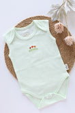 Minty Hearts-Classic Baby Romper