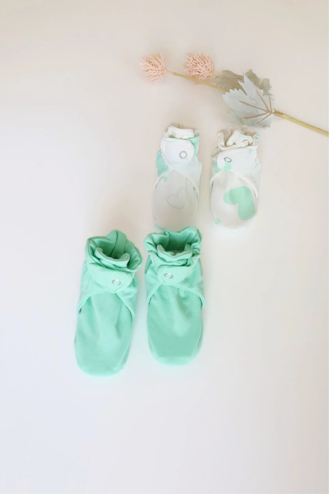 Minty-Love-Baby-Booties-Pack-of-2