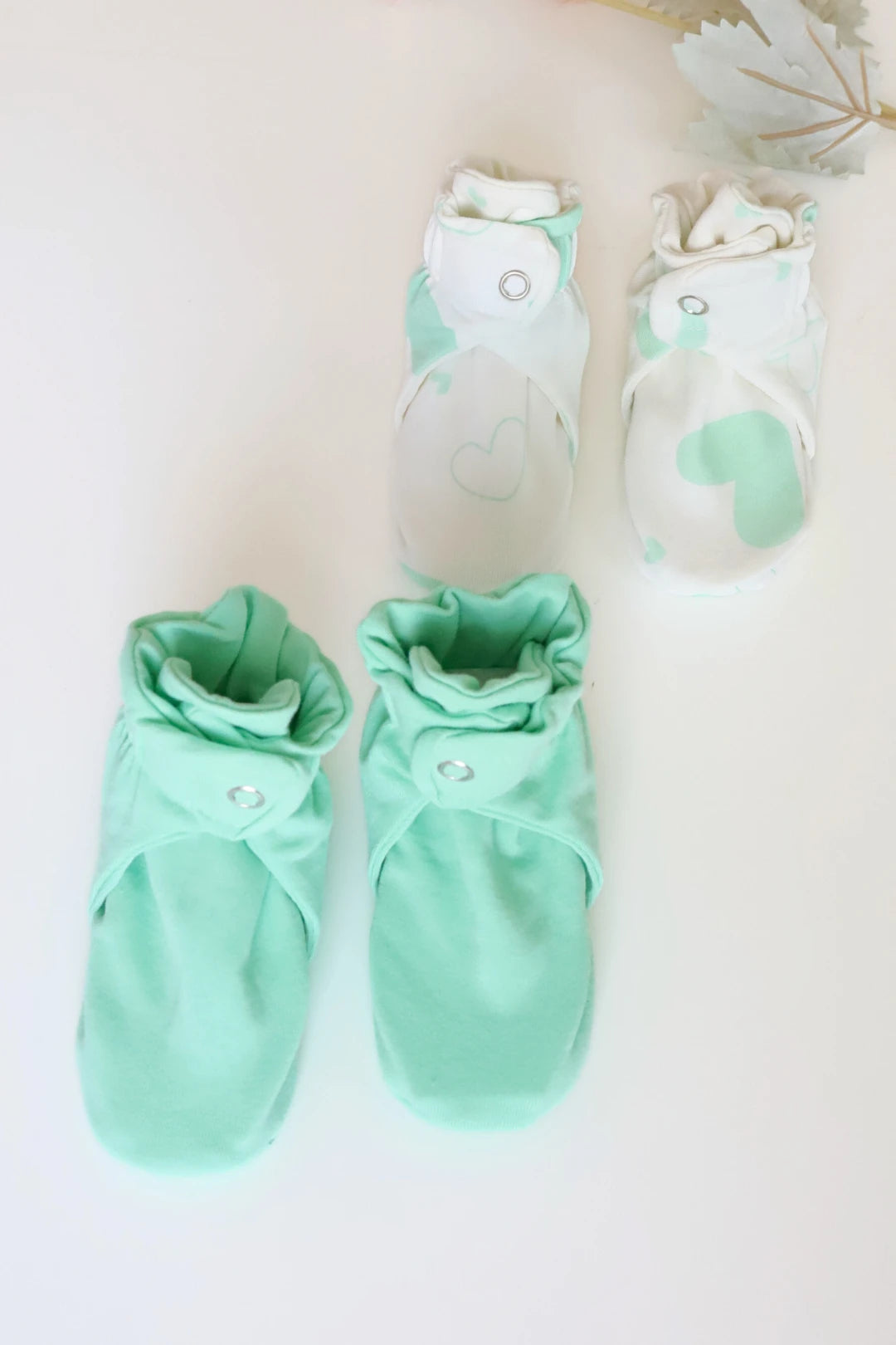 Minty-Love-Baby-Booties-Pack-of-2