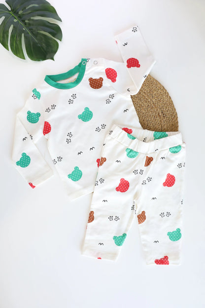 Multi Bear Hugs Top & Pant Set