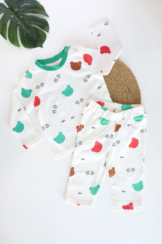 Multi Bear Hugs Top & Pant Set