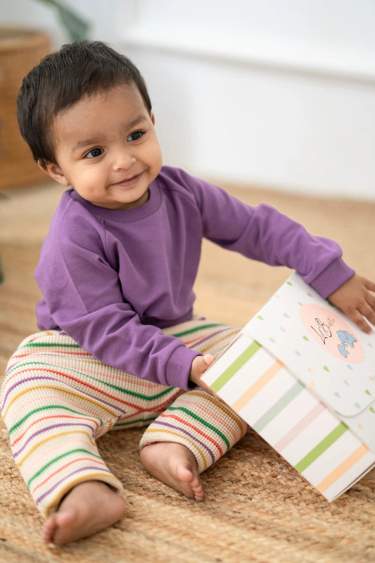 Mystic-Violet-Kids-and-Baby-Co-Ord-Set-Model