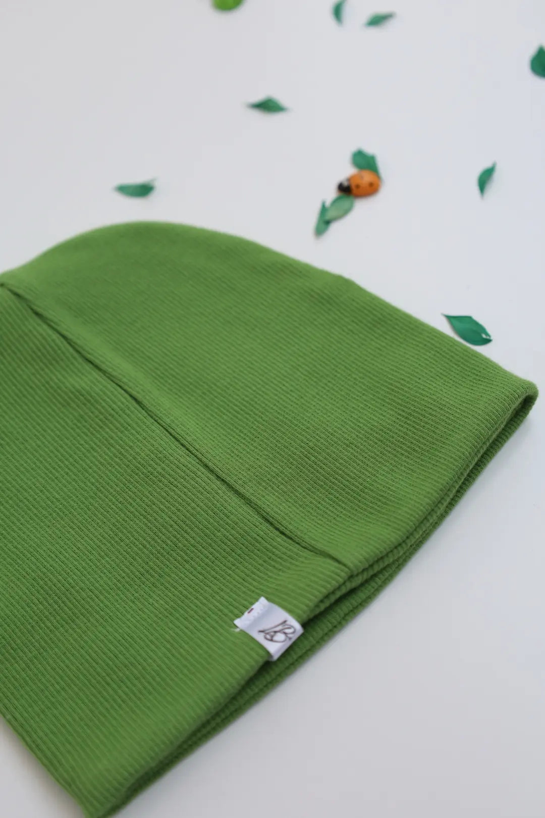 Newborn-Baby-Cap-Green-Ribknit