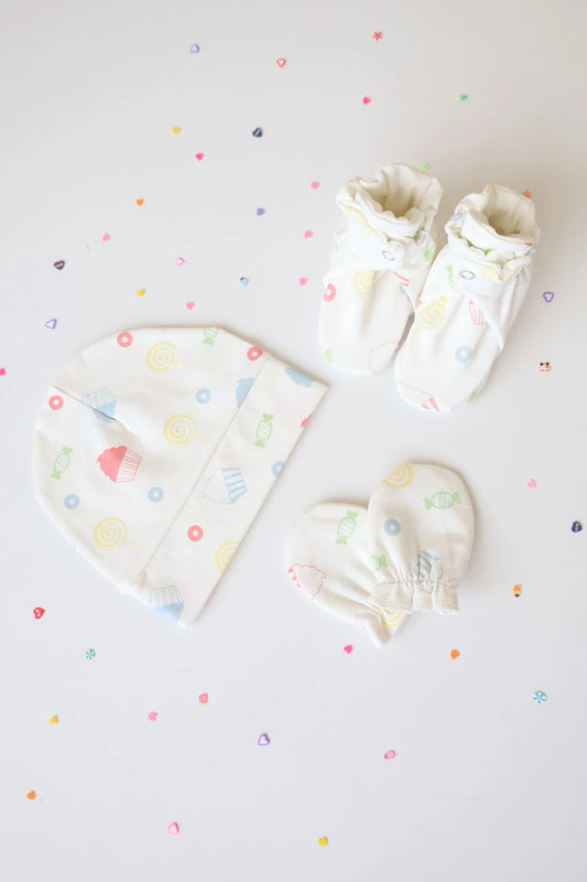 Newborn-Baby-Cap-Mittens-Booties-Set-Trio-Pop