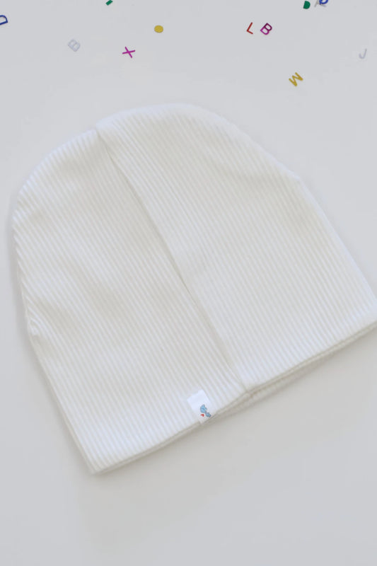 Newborn-Baby-Cap-Simple-White