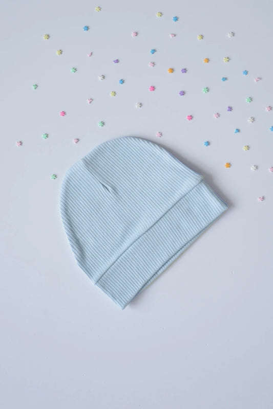 Newborn-Baby-Cap-Teal-Cloud-Blue