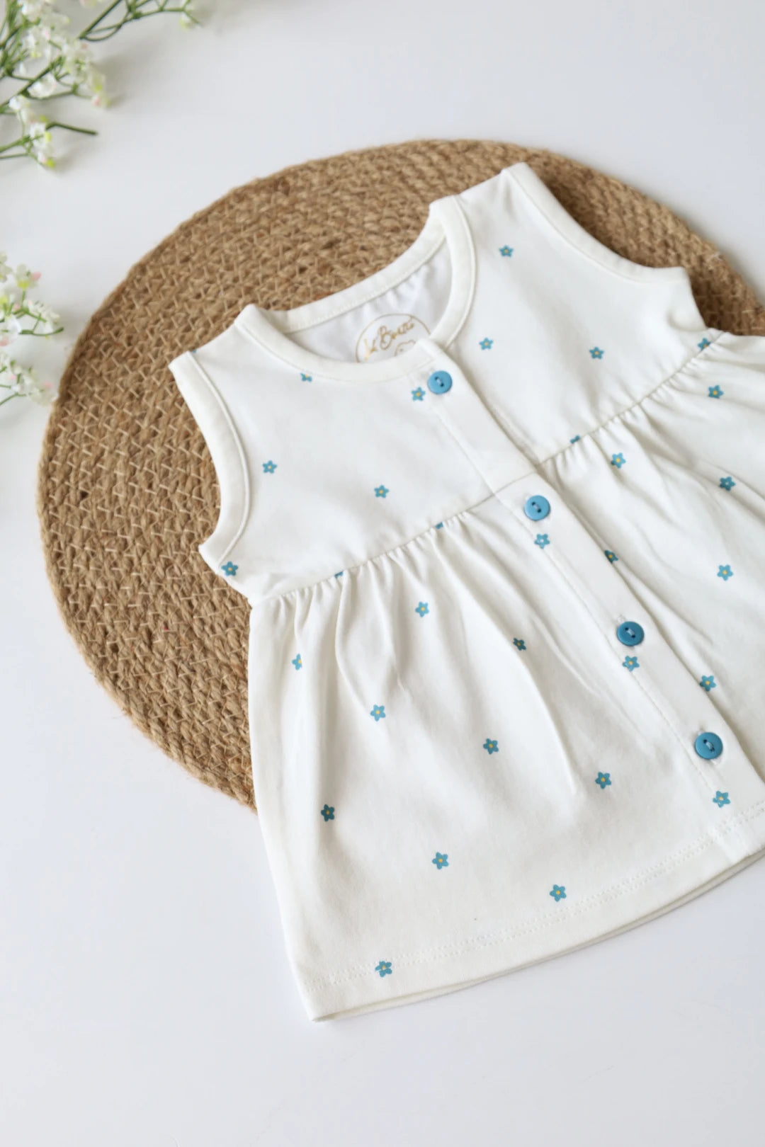 Ocean Blossom-Baby Frock