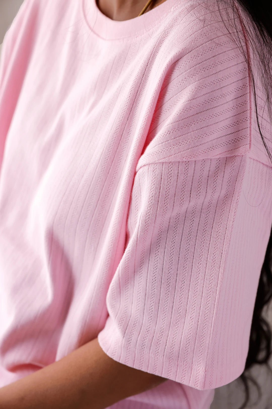 Parisian-Pink-Oversized-Women-T-Shirt