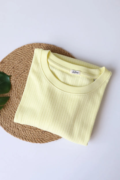 Parisian-Yellow-Oversized-Women-T-Shirt
