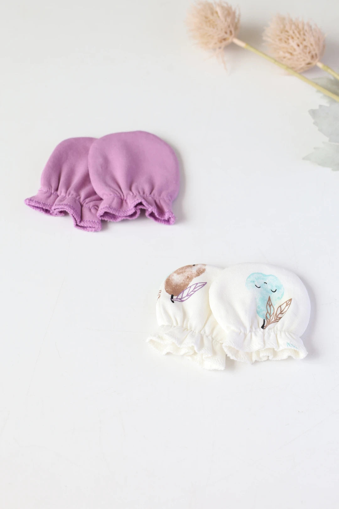 Perfect-Pear-Baby-Mittens-Combo