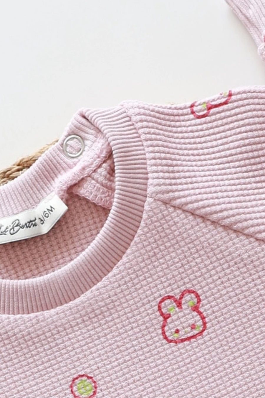 Pink-Marshmallow-Waffle-Kids-and-aby-Co-Ord-Set