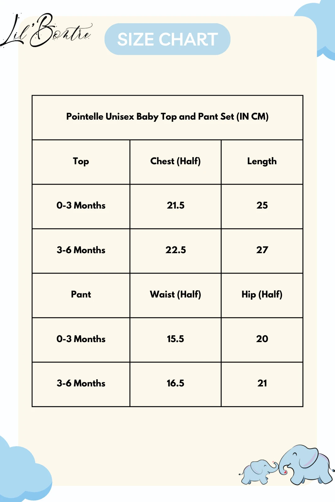 Pointelle-Unisex-Baby-Top-and-Pant-Set-Size-Chart
