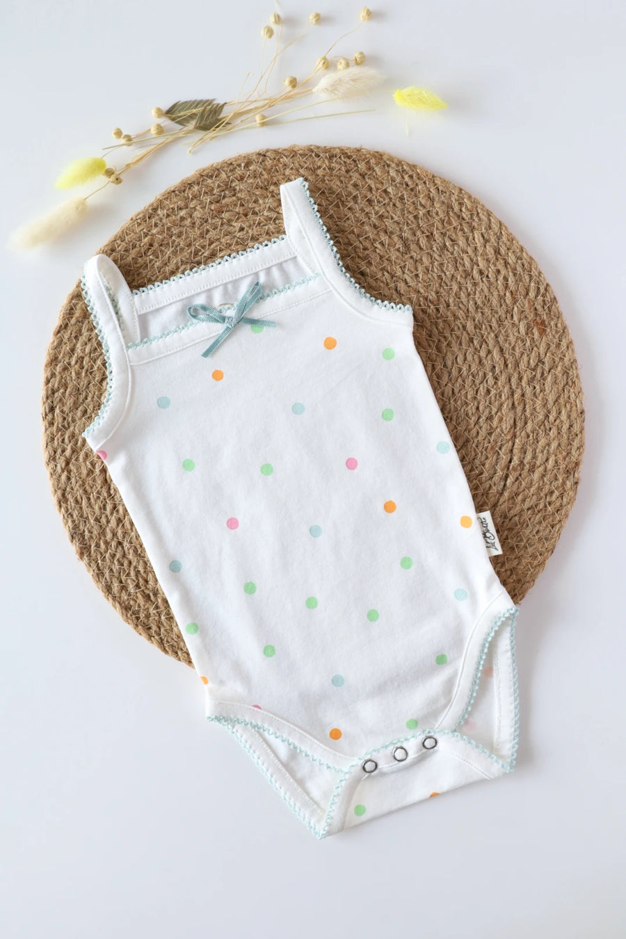 Polka-Dot-Baby-Spaghetti-Romper