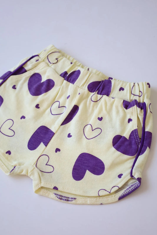 Purple-Hearts-Baby-Girls-Shorts
