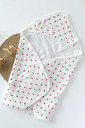 Red Heart-Muslin Hooded Baby Towel
