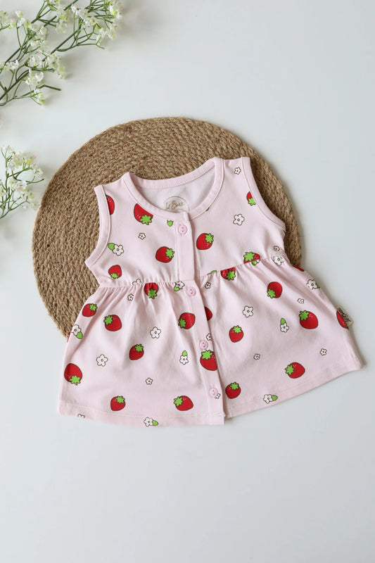Rosy Pearls-Baby Frock