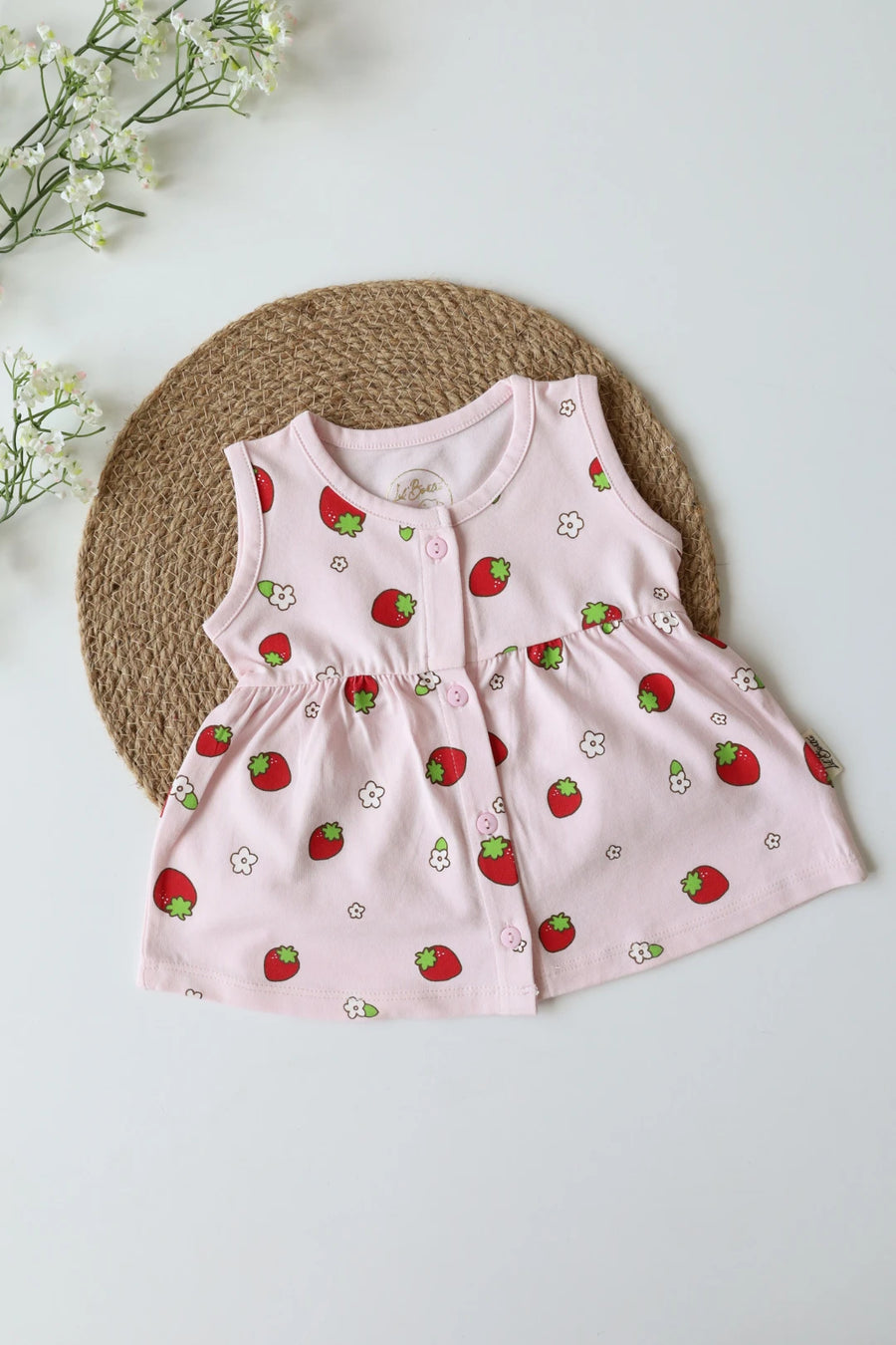 Rosy Pearls-Baby Frock
