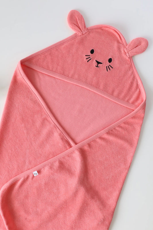 Rosy Petal-Terry Hooded Baby Towel