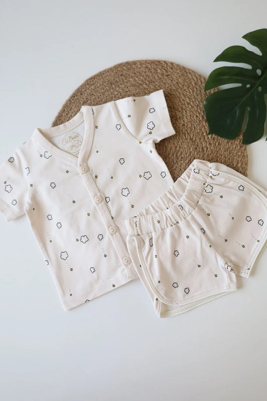 Sparkling-Stardust-Unisex-Baby-Top-and-Shorts-Set