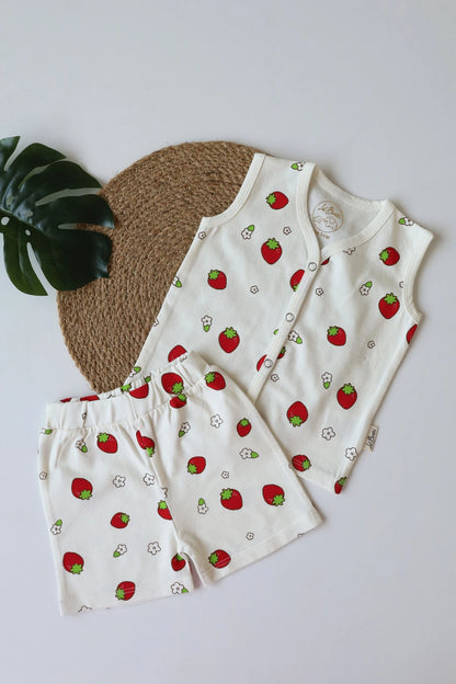 Strawberry-Newborn Jabla and Shorts