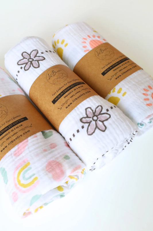 Sunrise_Blossom-Muslin-Baby-Swaddle-Pack-of-3