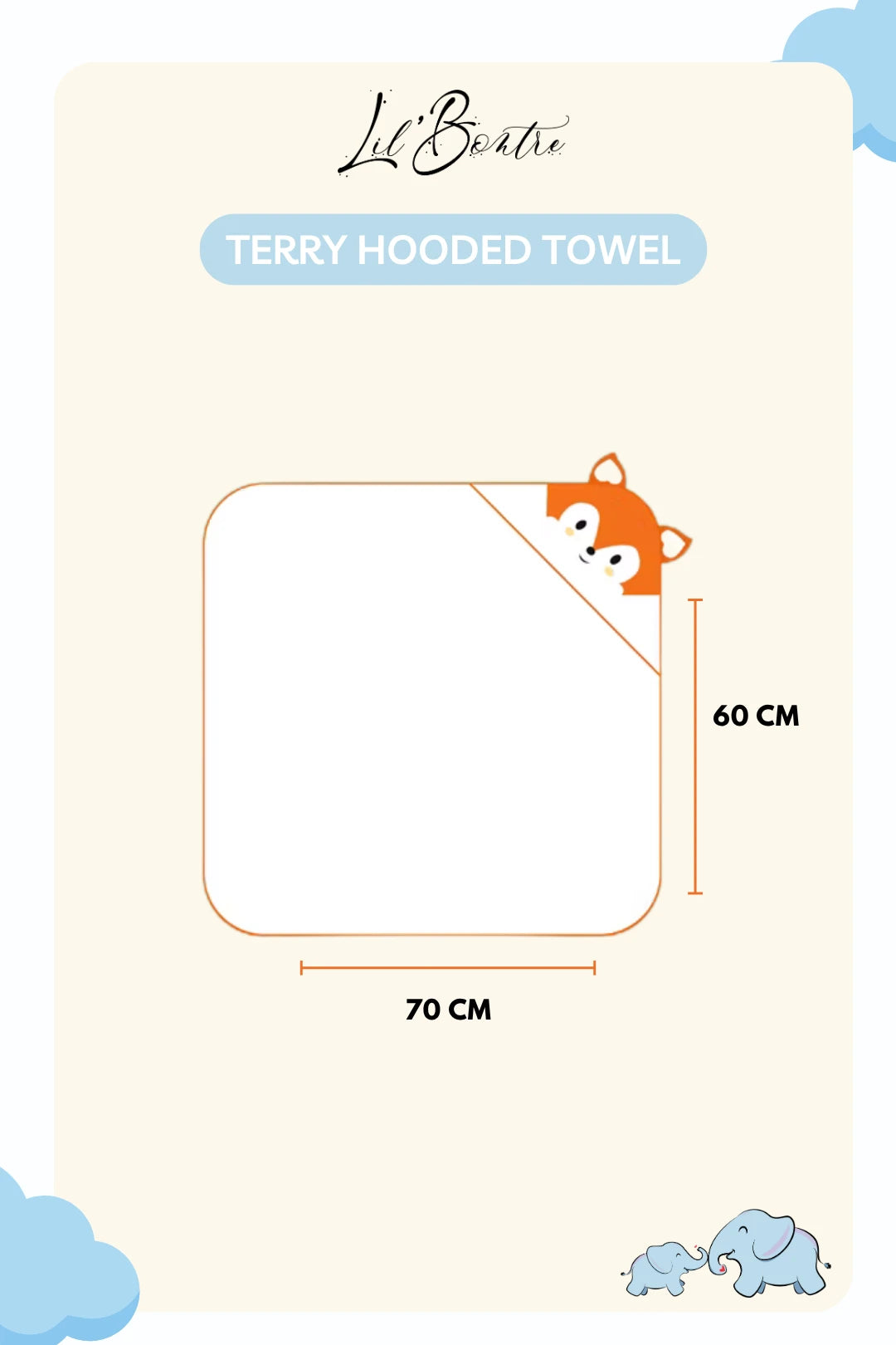 Snow Pup-Terry Hooded Baby Towel