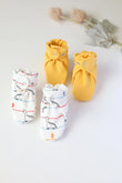 Tiny Saurs-Baby Booties Pack of 2