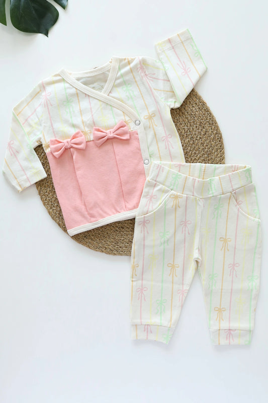 Twin-Bow-Newborn-Clothes-Set