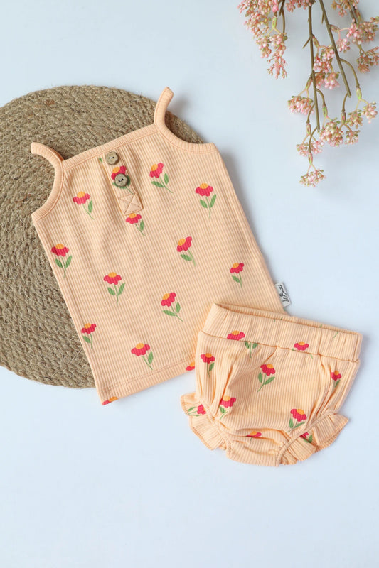 Twirlies Flora-Baby Girls Spaghetti Bloomer