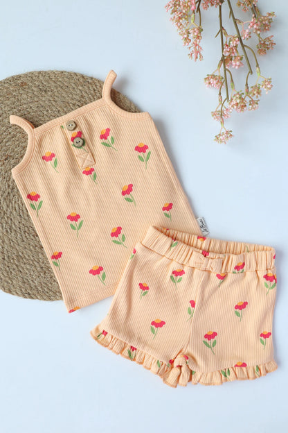 Twirlies Floret-Baby Girls Spaghetti Bloomer