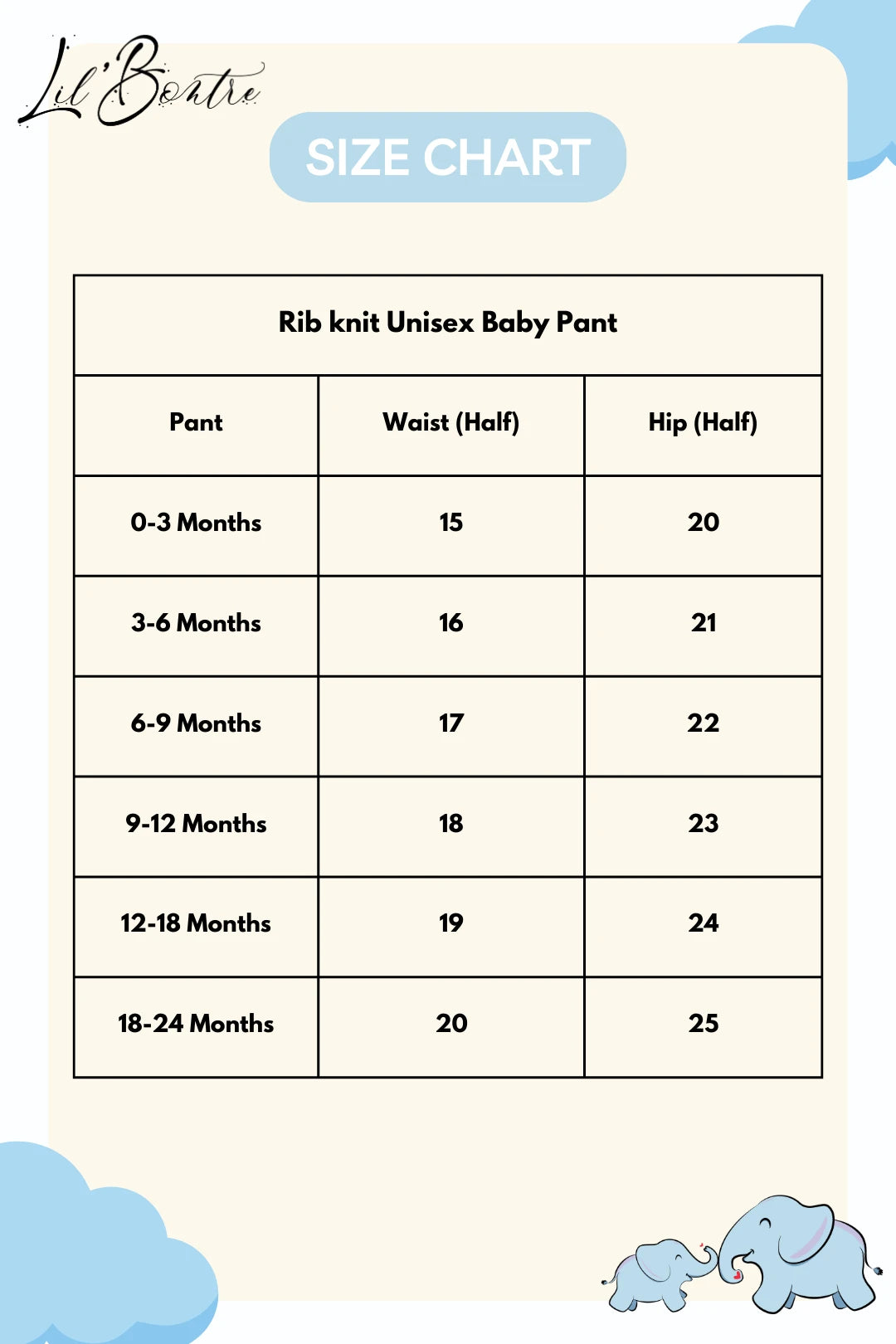 Unisex-Baby-Pant-Size-Chart