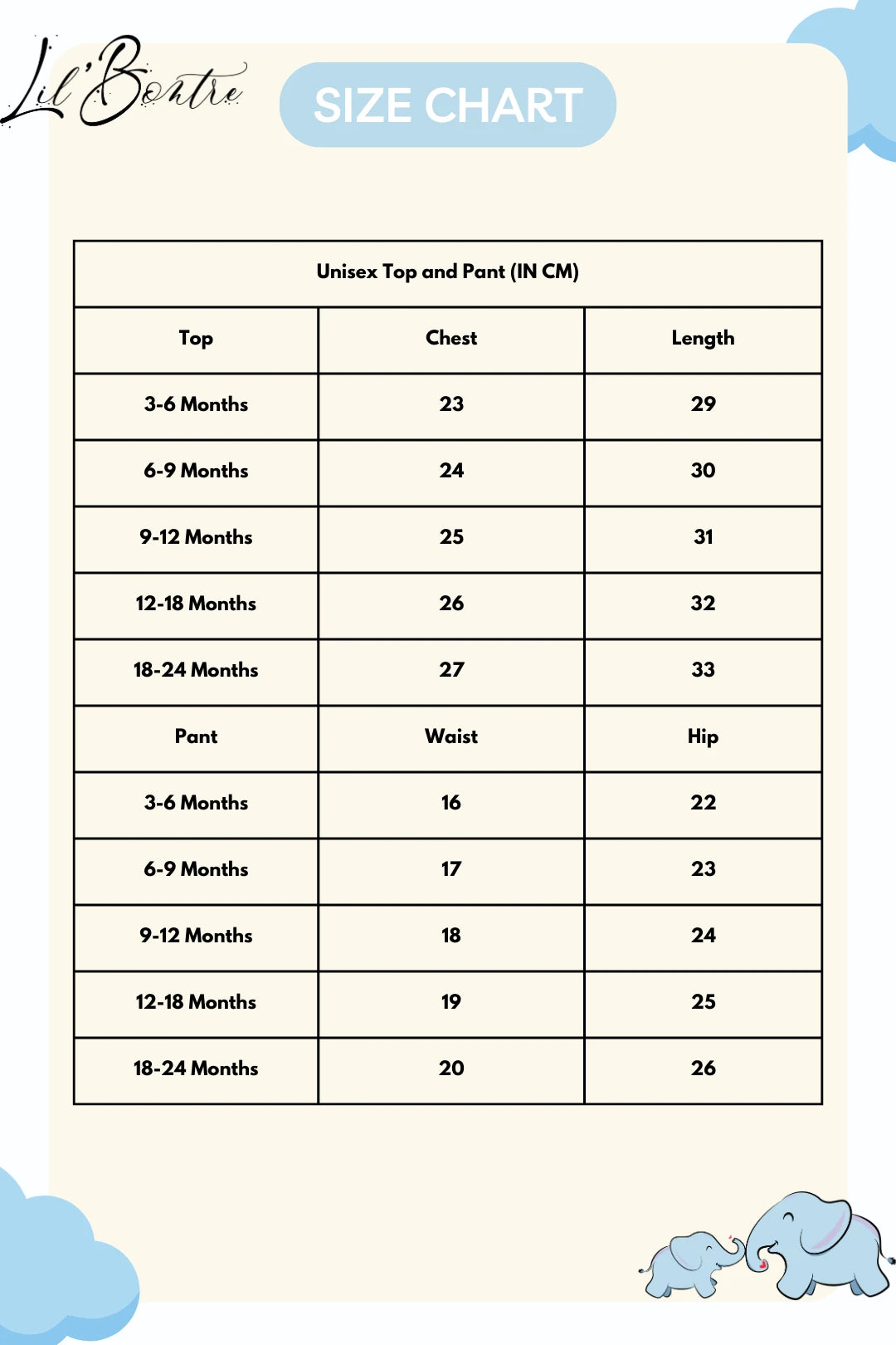 Unisex_Top_and_Pant-Smile-Size-Chart